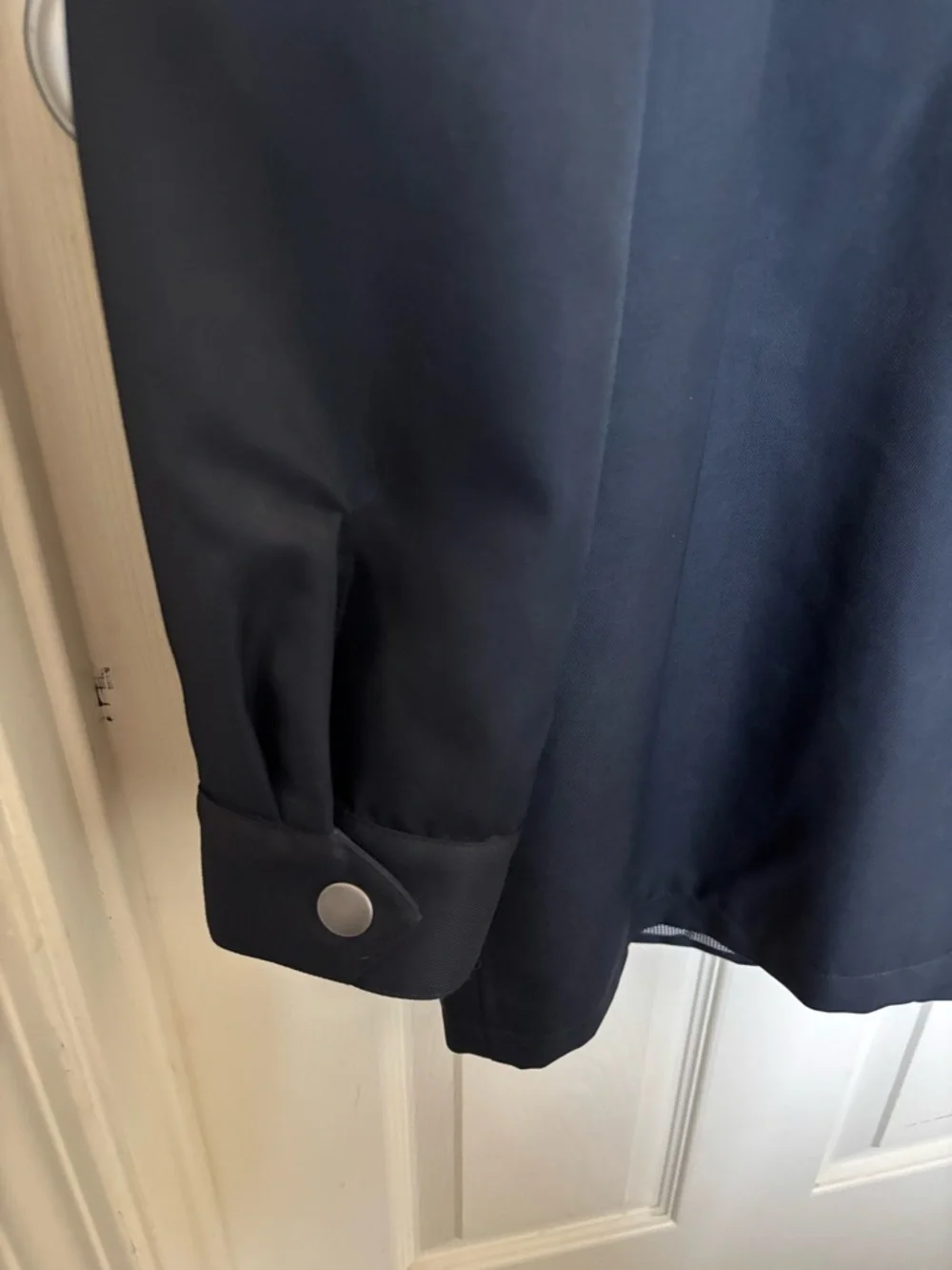 A.P.C. Men’s Hooded Long Line Navy Parka XL Raincoat Field Jacket